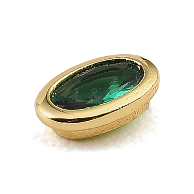 Brass Pave Cubic Zirconia Cabochons CU-CBA30E8-04G-07-1
