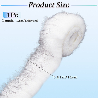 Polyester Artificial Wool Fabric AJEW-WH0326-16C-1