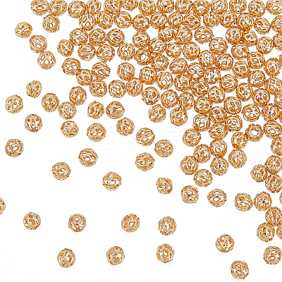 150Pcs Brass Hollow Beads KK-HY0001-69-1