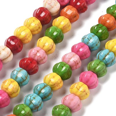 Synthetic Turquoise Beads Strands G-B140-D01-1