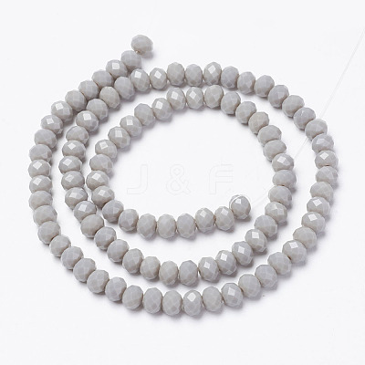 Opaque Solid Color Glass Beads Strands LS-EGLA-A034-P8mm-D10-1