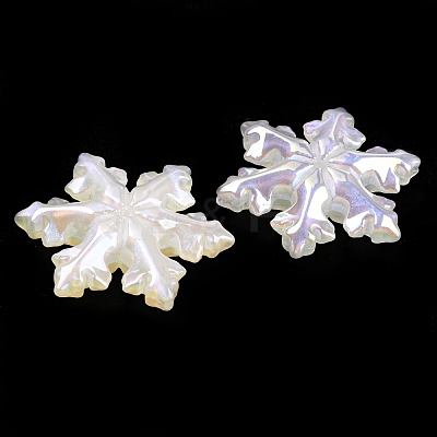 Acrylic Imitation Shell Beads OACR-P023-02-1