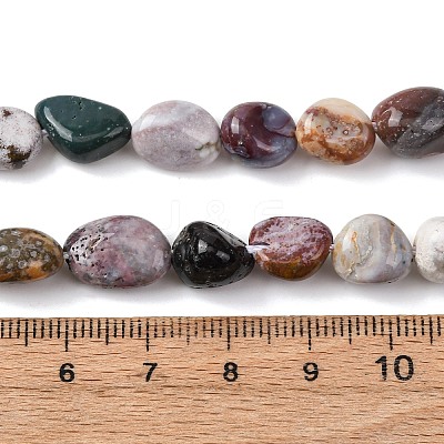 Natural Ocean Jasper Beads Strands G-E483-39B-1