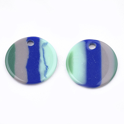 Resin Pendants X-RESI-T022-09D-1