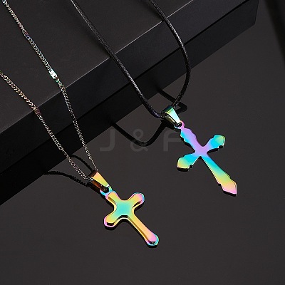 6Pcs 6 Style Ion Plating(IP) 304 Stainless Steel Pendants STAS-SZ0002-04-1