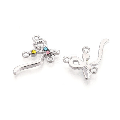 Alloy Rhinestone Chandelier Component Links PALLOY-T090-45P-1