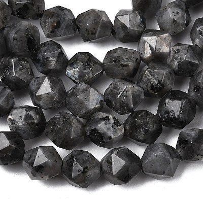Natural Larvikite Beads Strands G-Z119-A32-02-1