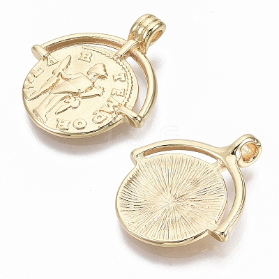 Brass Pendants KK-R126-025G-NF-1