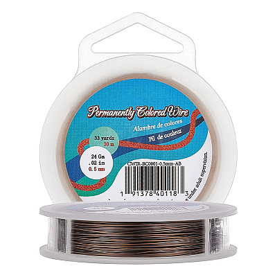 Round Craft Copper Wire CWIR-BC0001-0.5mm-AB-1