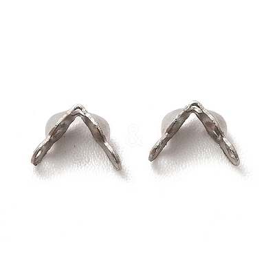 Tarnish Resistant 304 Stainless Steel Bead Tips STAS-L207-22A-P-1
