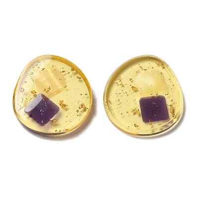 Transparent Resin Cabochons RESI-XCP0002-09A-1