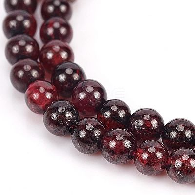 Natural Garnet Beads Strands G-OC0001-25-4mm-1