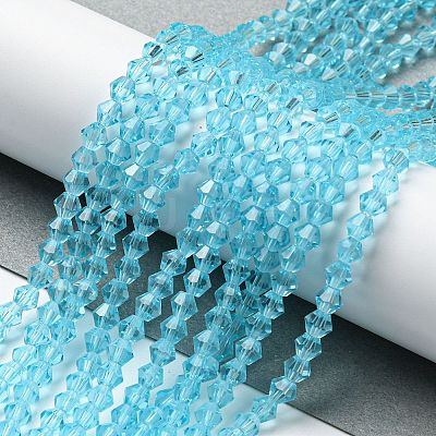 Transparent Glass Beads Strands GLAA-F029-2mm-20-1