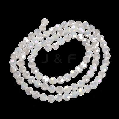 Electroplate Glass Beads Strands EGLA-R017-6mm-1-1