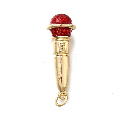 Brass Enamel Pendants KK-Z125-14G-04-1