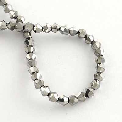 Electroplate Glass Bead Strands EGLA-R094-3mm-M1-1