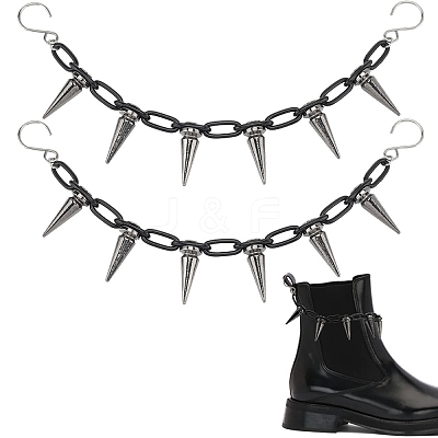 2Pcs Brass & Alloy Shoes Chains HJEW-SP00014-1