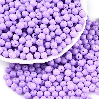 Opaque Baking Paint Glass Beads DGLA-T004-02L-1