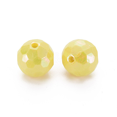 Opaque Acrylic Beads TACR-S154-10F-08-1