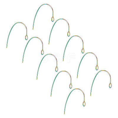 PVD Vacuum Plating 304 Stainless Steel Earring Hooks STAS-UN0018-15M-1