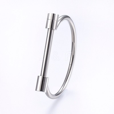 Tarnish Resistant 304 Stainless Steel Bangles BJEW-P222-14P-1