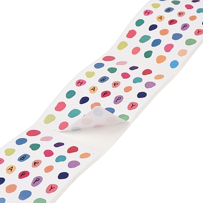 200Pcs Thank You Theme Stickers Roll DIY-M070-01A-1