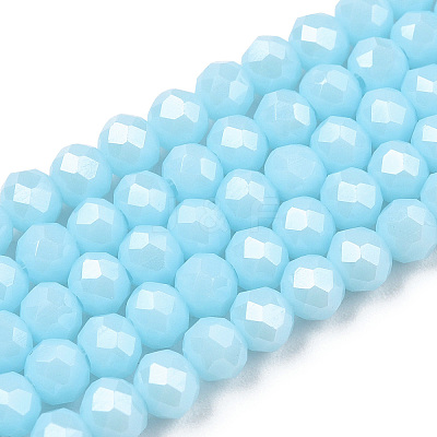 Electroplate Glass Beads Strands EGLA-A034-P2mm-A04-1