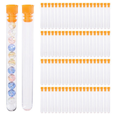 150Pcs Plastic Sewing Needle Organizers Tubes with Cap CON-CA0001-037A-1