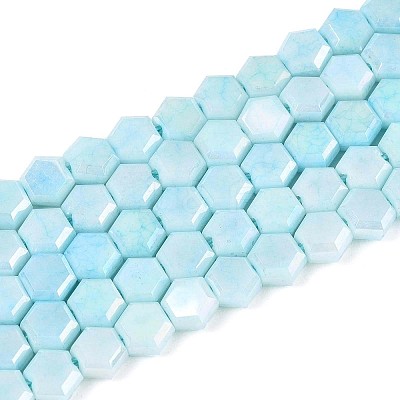 Anti-Tarnish Electroplate Glass Beads Strands GLAA-T028-6mm-02B-1