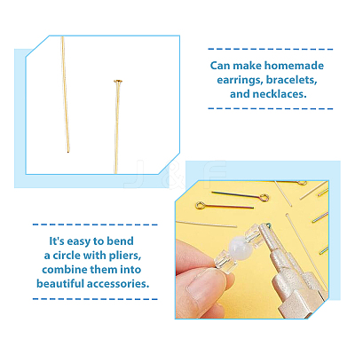 150Pcs Brass Flat Head Pins KK-DC0003-81-1
