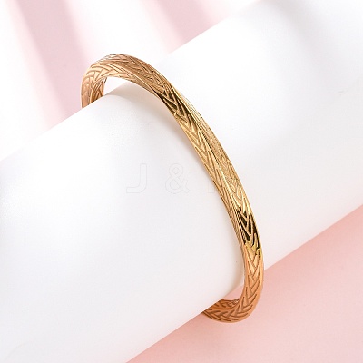 304 Stainless Steel Cuff Bangles for Men Women BJEW-D361-02G-1