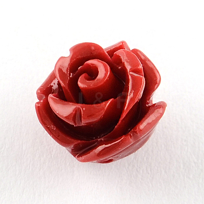 Dyed Flower Synthetical Coral Beads CORA-R011-32C-1