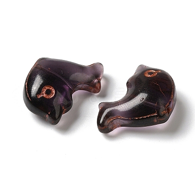 Transparent Lampwork Beads LAMP-P065-05A-08-1