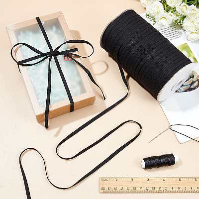 200M Flat Cotton Linen Ribbon OCOR-WH0078-85A-1