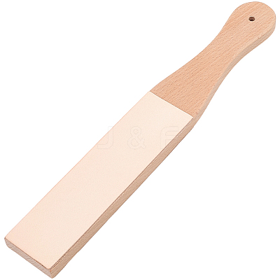 Beech Wood Leather Sharpening Board AJEW-WH20006-374-1