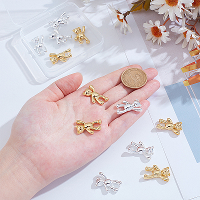 12Pcs 2 Colors Brass Pendants KK-ME0001-36-1