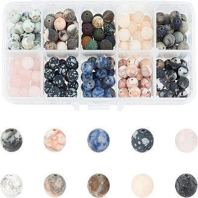 Natural Mixed Gemstone Beads G-NB0001-82-1
