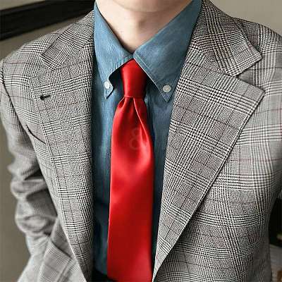Polyester Ties for Men AJEW-WH20006-250B-10-1