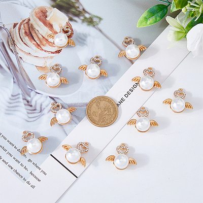 40Pcs Alloy Rhinestone Pendants FIND-DC0002-97-1