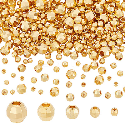 300Pcs 5 Style Brass Beads KK-PH0005-64-1