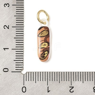 Baking Paint Brass Pendants KK-C171-01A-1