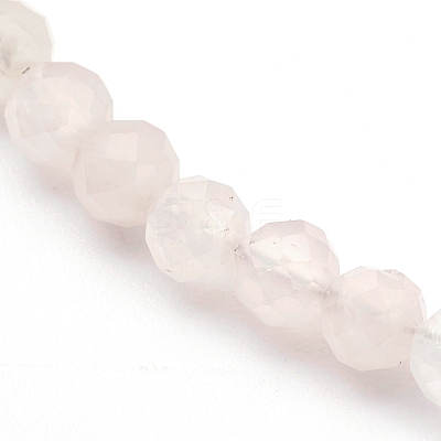 Natural Rose Quartz Beaded Necklaces NJEW-JN03315-02-1