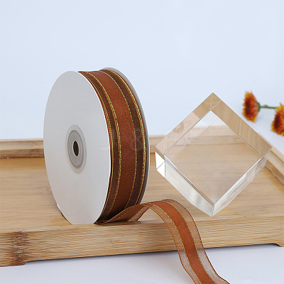 1Roll Solid Color Organza Ribbons ORIB-CY0001-03B-1