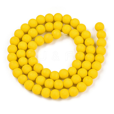 Opaque Glass Beads Strands GLAA-T032-P6mm-MD08-1