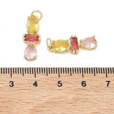 Brass Micro Pave Cubic Zirconia Pendants KK-H259-12B-G01-1