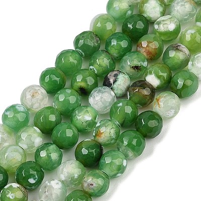 Natural Fire Crackle Agate Beads Strands G-C082-A01-51-1