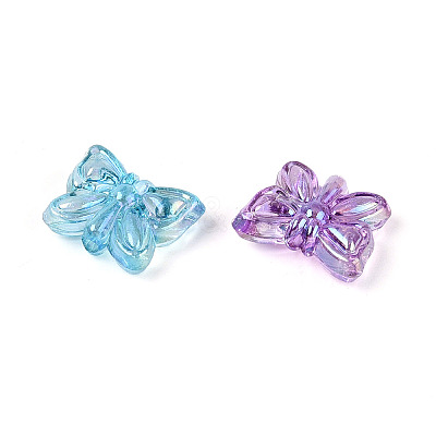 Transparent Acrylic Butterfly Beads TACR-T031-03M-1