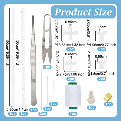 2 Sets Polyoxymethylene(POM) Toy Skeleton Joint DIY-OC0012-27-1