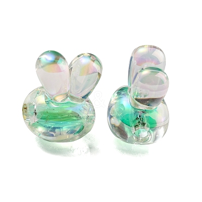 UV Plating Rainbow Iridescent Acrylic Beads X1-PACR-E001-05B-1