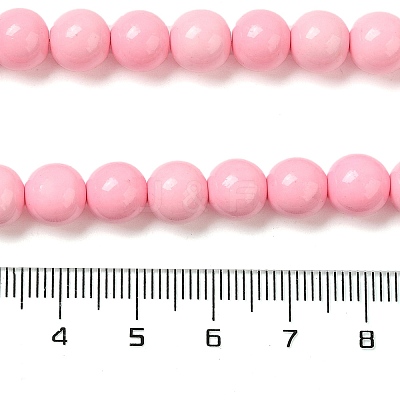 Synthetic Ocean White Jade Beads Strands G-S254-4mm-B01-1